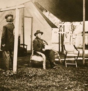 Cold Harbor, Virginia. U.S. Grant at his headquarters 1863