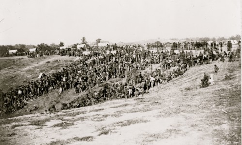 Confederate prisoners at Belle Plain Landing, Va., captured with Johnson's Division, May 12, 1864 1864