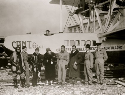 Cosulich plane -- Marquis Centurione & parents