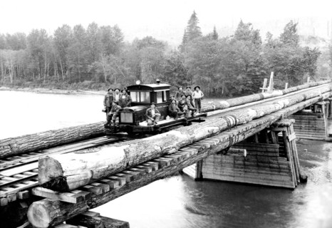 Over the Sauk River! There's Enough to Lose a Few! 1920