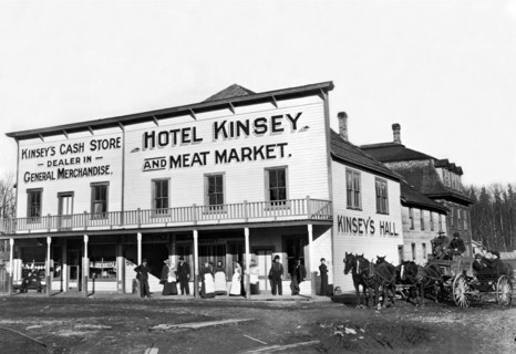 Hotel Kinsey and Meat Market 1920