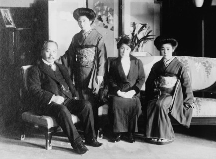 Dr. E. Hioki, Japan's Minister at Peking with Family