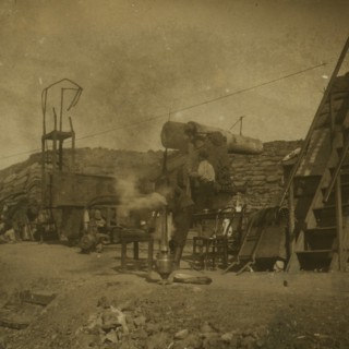 Early morning in a Russian battery  1905