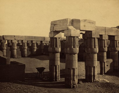 Court of Temple. Luxor 1865