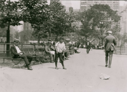 Eleven year old Tony, who shines in Union Square, New York City. 1924