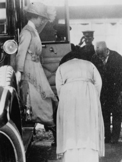 Empress of Japan Alighting from Carriage