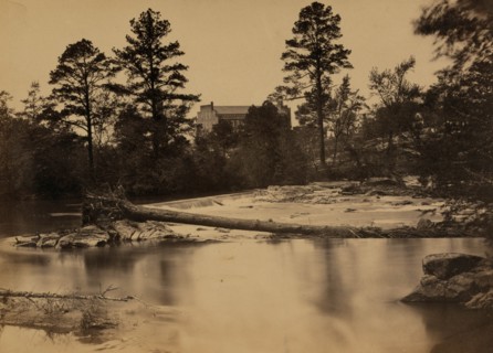 Fallen tree across Hazel River, Virginia 1863