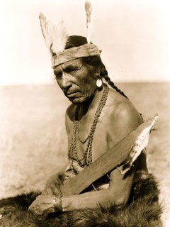 Fat Horse with insignia of a Blackfoot soldier 1927