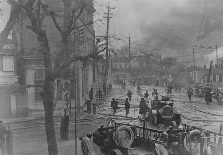 Fire at the Imperial Hotel in Tokyo 1923