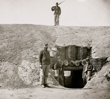 Fort Brady, Va. Entrance to magazine 1864