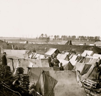 Fort Burnham, Va. Encampment and earthworks 1863