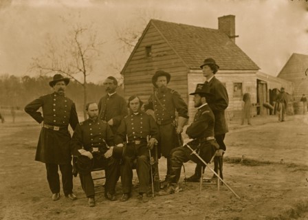 Fort Harrison, Va. Group of surgeons of the Army of the James 1865