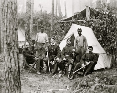 Officers of 114th Pennsylvania Infantry in front of Petersburg, Va., August, 1864 1864