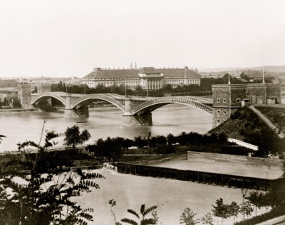 Frankfort. Railway bridge 1870