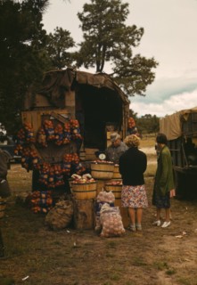 Fruit wagon at the Pie Town, New Mexico Fair 1940