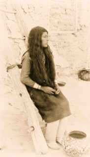 Pueblo Maiden, Isleta, N.M. 1890