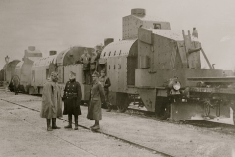 Austrian armored train in Galicia