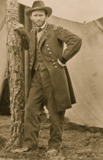 Gen. U.S. Grant at his Cold Harbor, Va., headquarters 1863