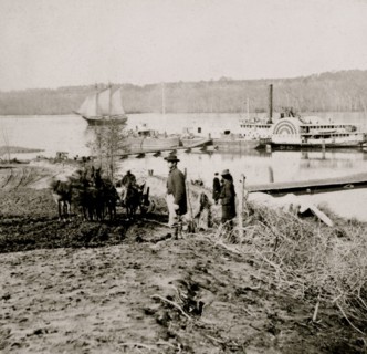 General hospital wharf, Army of the Potomac, City Point, Va. 1865
