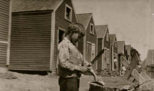 George Goodell, and butcher knife used by many children 1911