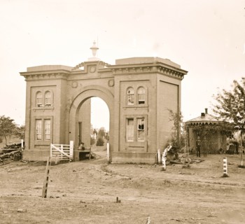 Gettysburg, Pennsylvania. The cemetery gatehouse 1863