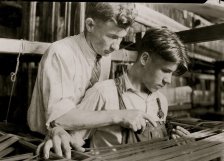 Giving Instruction on the manufacturing of silk 1924