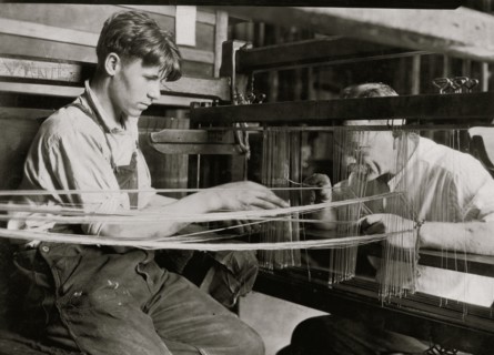 Giving Instruction on the manufacturing of silk 1924