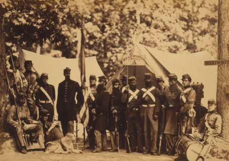 Group of Co. A, 8th New York State Militia, Arlington, Va., June, 1861 1861