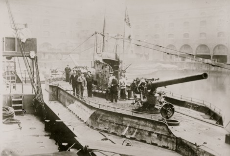Gun on U Boat Submarine L57