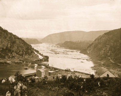 Harper's Ferry, West Virginia. View of Maryland Heights 1865