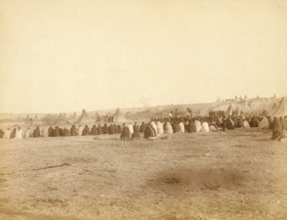 Indian Council in Hostile Camp 1890
