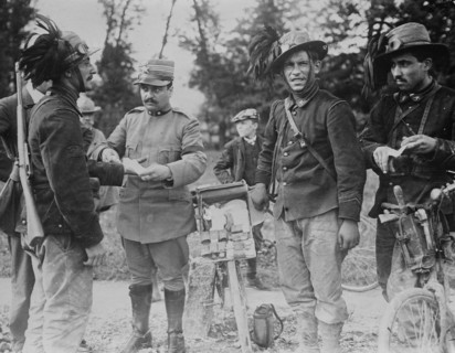 Italian Medic Treats Wounded Soldier in Tripoli 1911