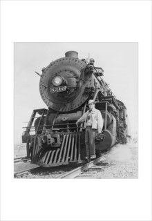 War Information Photographer Jack Delano and Train 1943