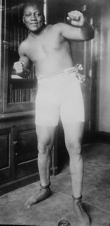 Jack Johnson, Galveston Giant in a suit 1912