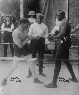 Sparring with the Galveston Giant 1913