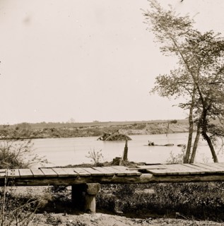 James River, Va. Sunken Confederate ships Virginia (ram) and Jamestown 1864