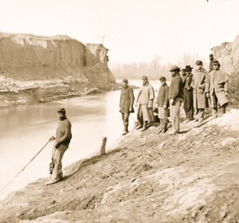 James River, Va. View of the completed Dutch Gap canal 1863