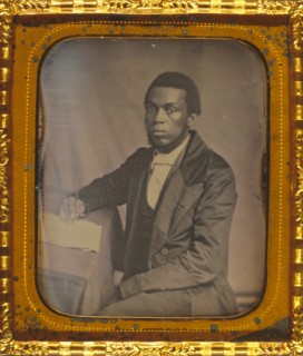 James Skivring Smith, three-quarter length portrait, three-quarters view, seated at desk 1857