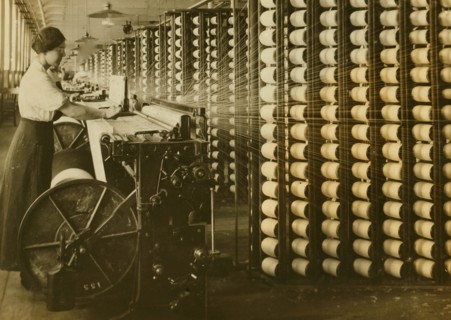 King Philip - Spool and Warping Department. 1916