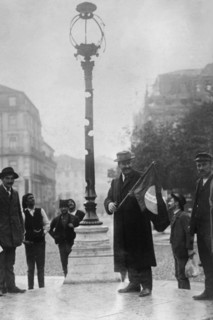 Lamppost Is Riddled with shell Fire and Still Stands 1918