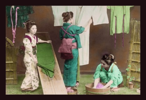 Washing Kimonos 1897