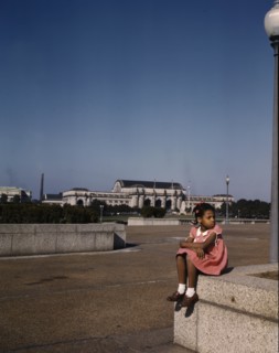 African American Young Girl in a Washington Park 1944