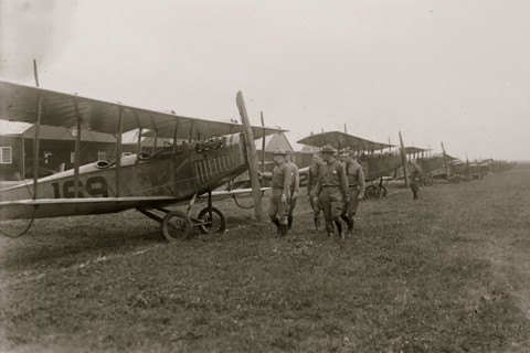Maj. W.G. Kilner inspecting