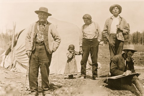 U.S. Census taking--Wisconsin Indians 1911