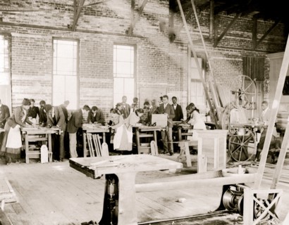 Manual training shop at Claflin University, Orangeburg, S.C. 1899
