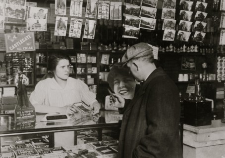 14 years old sells cigars in store of Mrs. Brisling in Boston. 1917