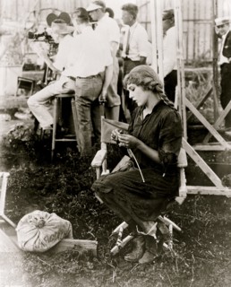 Mary Pickford knitting for Red Cross 1925