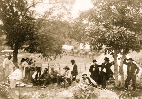 Gettysburg camp of Captain Huft 1865