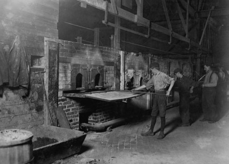 Midnight in a Glass Works.  1908