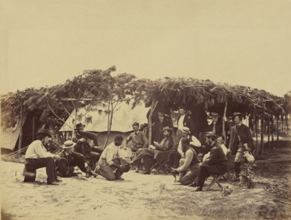 A fancy group, in front of Petersburg 1865